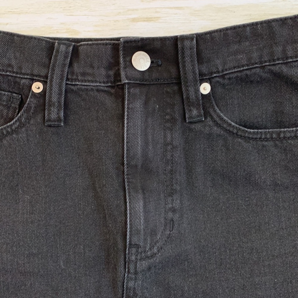 Madewell Black Denim Skirt - Picture 2 of 8